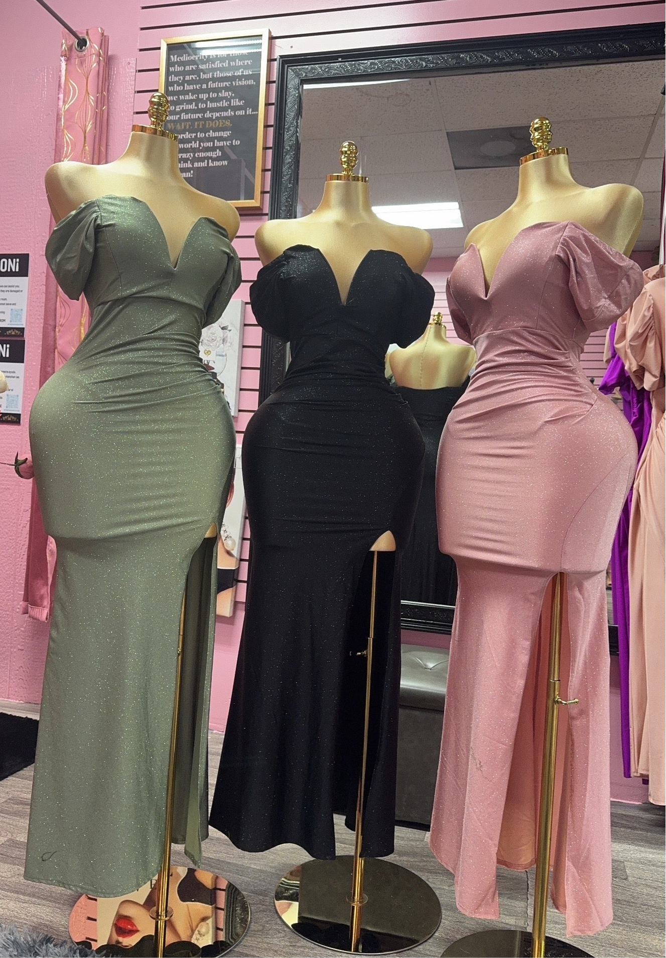 Luxury glitter dress