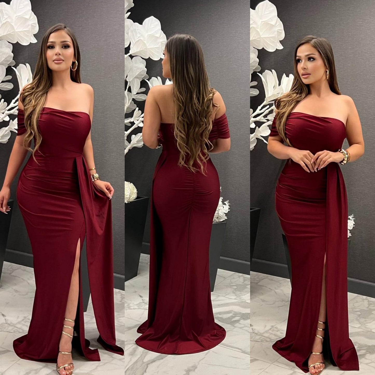 VESTIDO LARGO ALINE