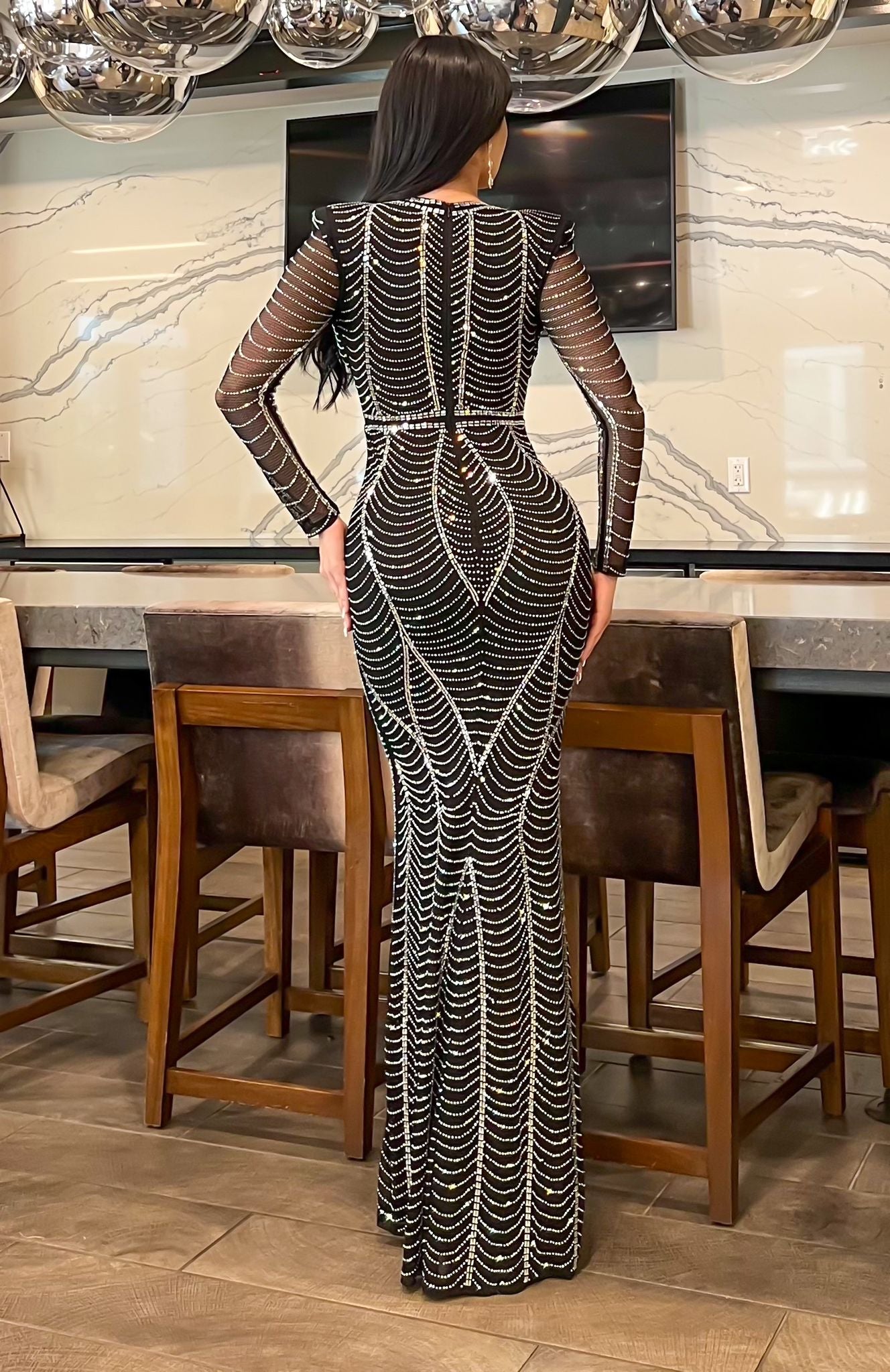 Vestido de cuentas Nathali