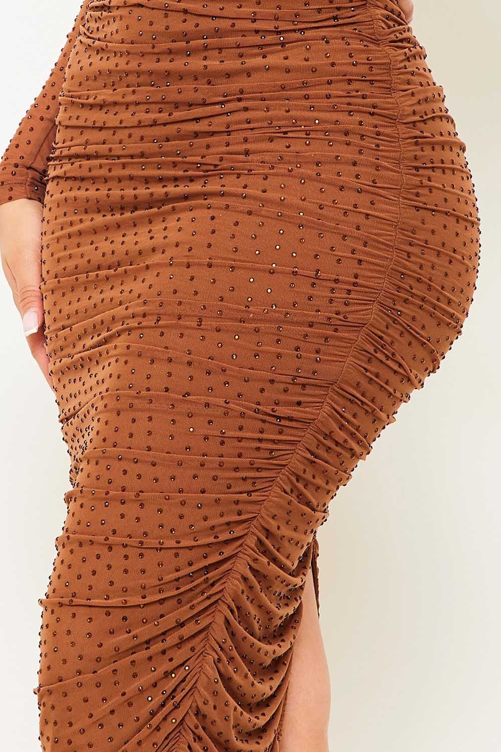 Vestido Nuria con pedrería