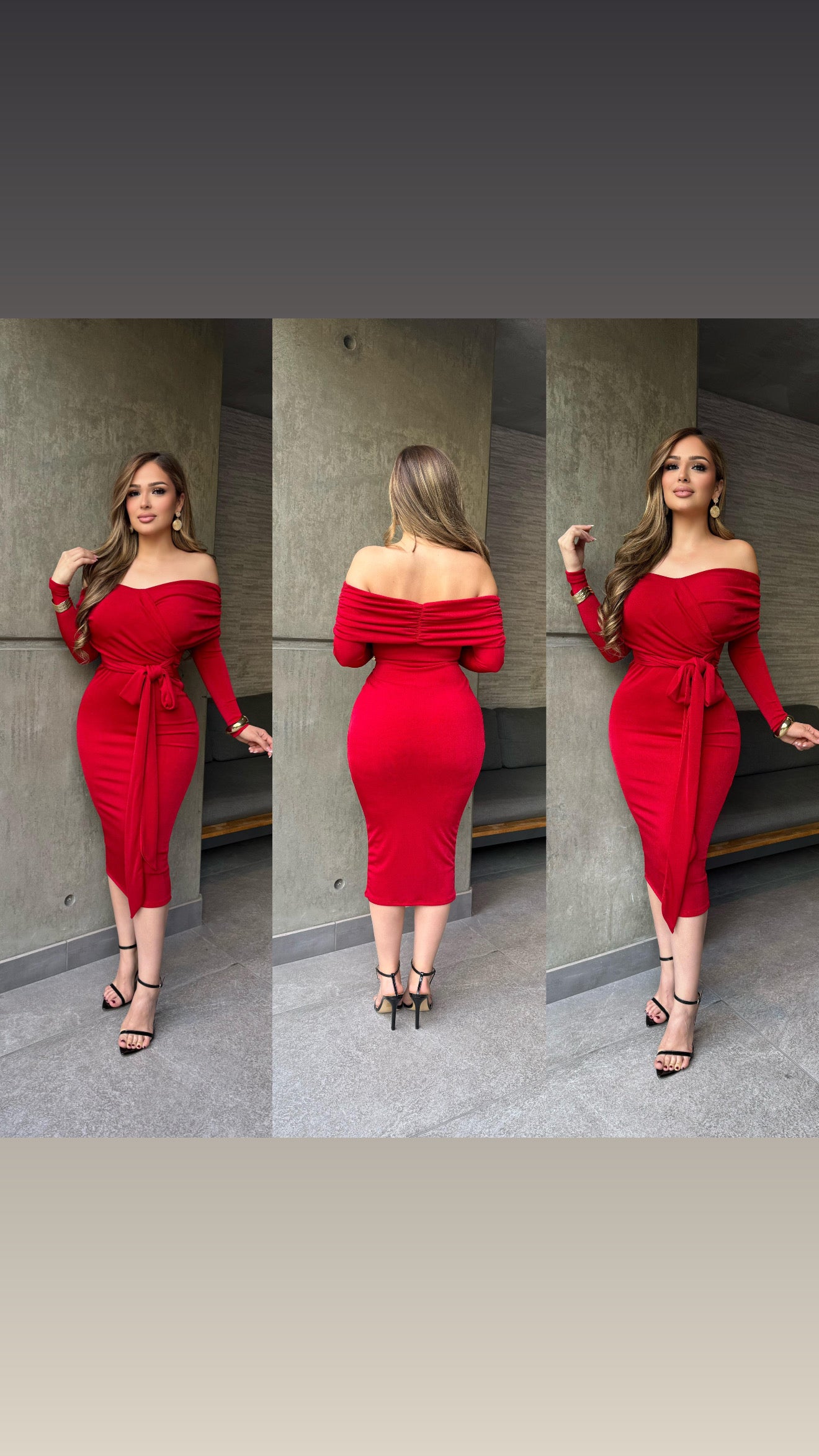 Nareth off shoulder dress