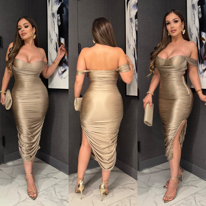 🎀Arleth satin midi dress