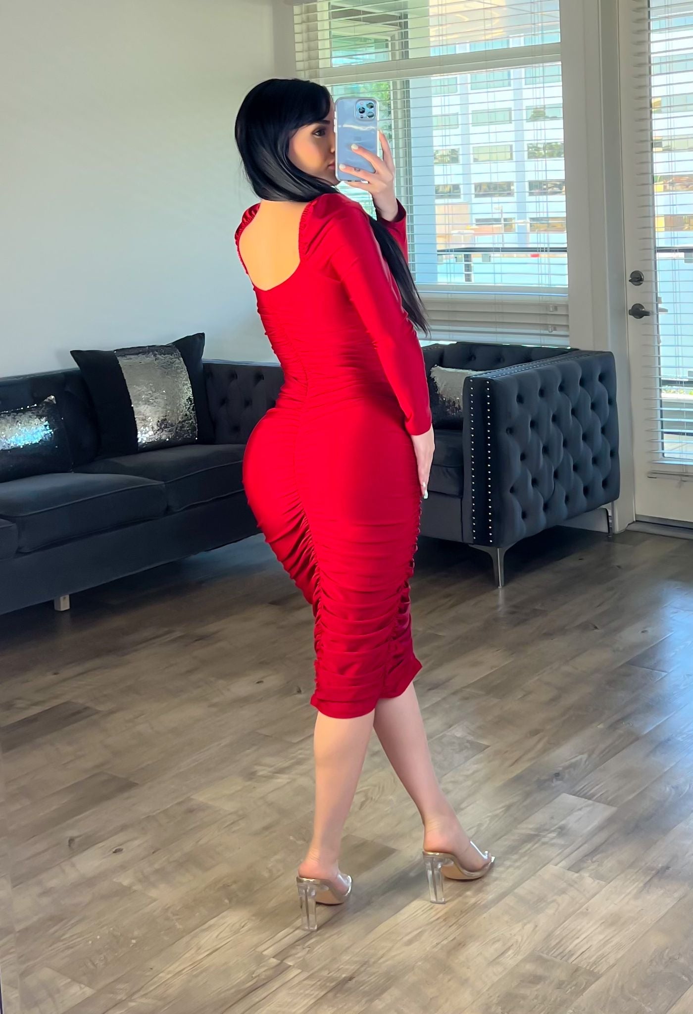 VESTIDO CELESTE