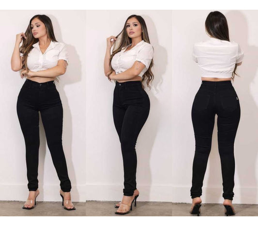 high-rise skinny jeans