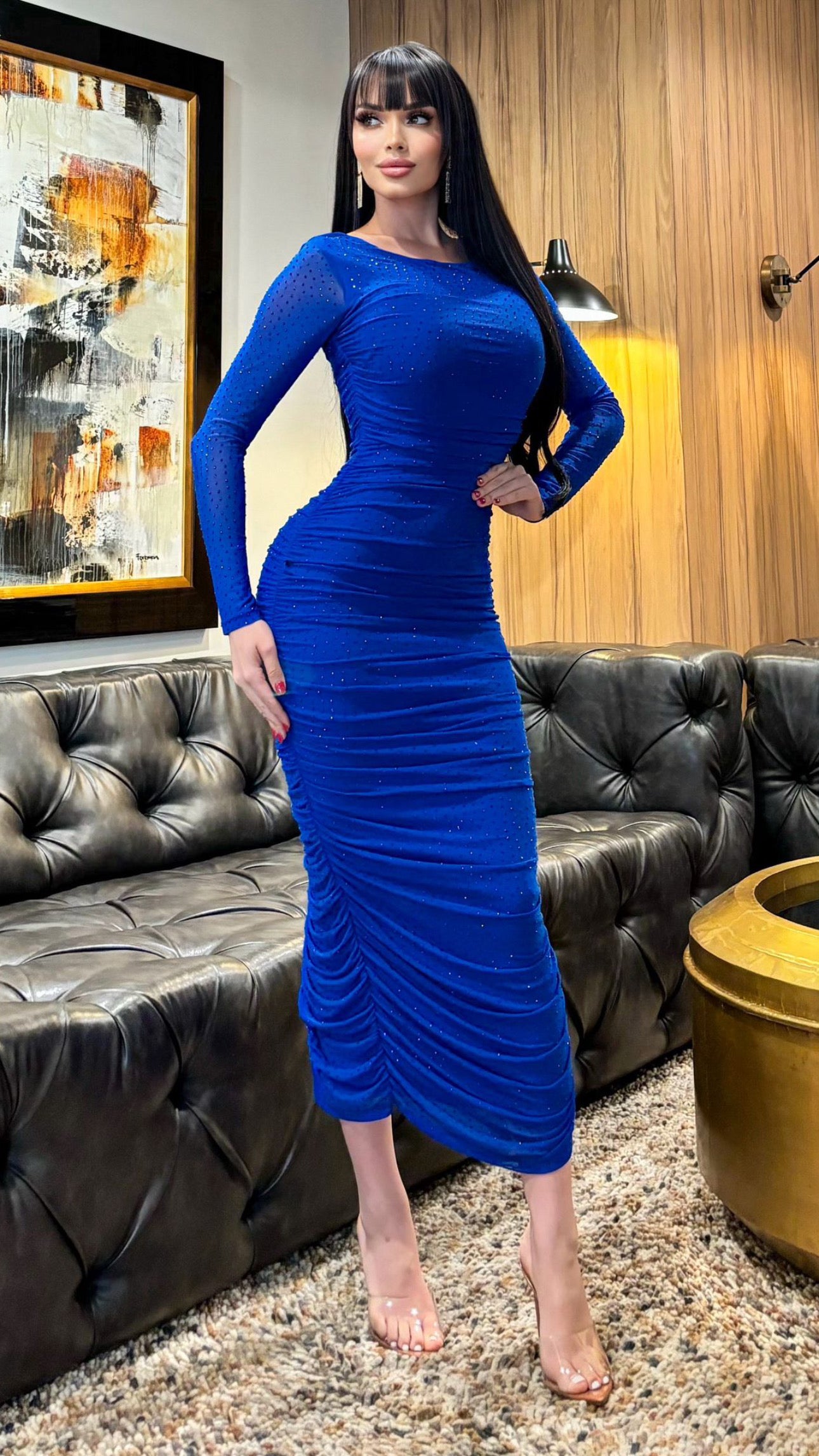 Vestido Nuria con pedrería