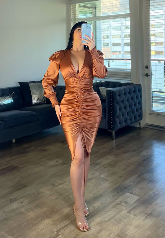 VESTIDO SATÉN DASHA