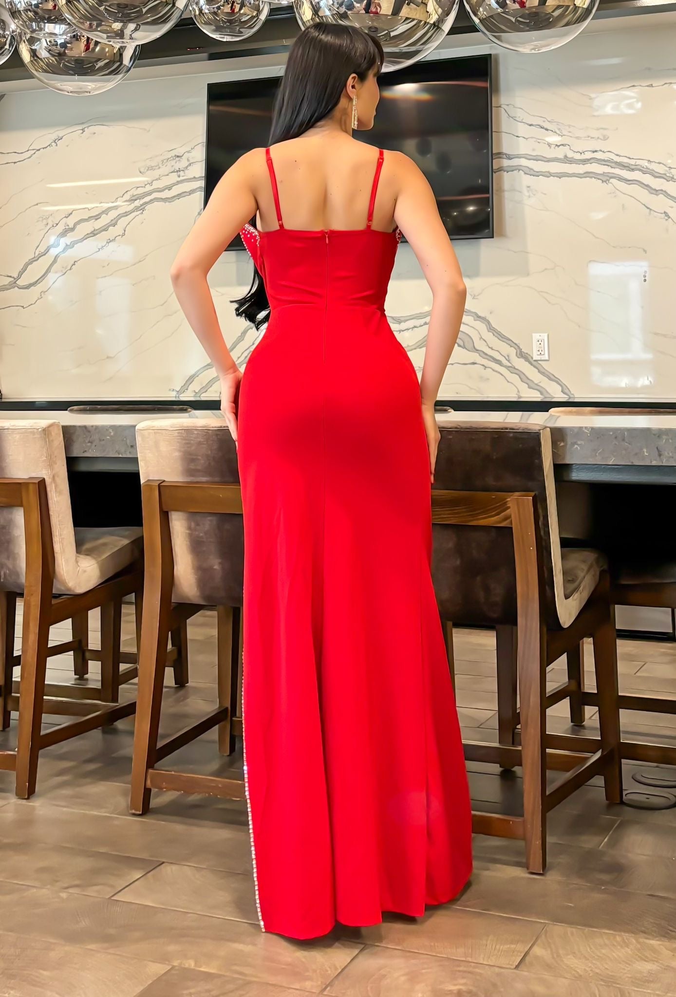 Marisol sexy vestido largo