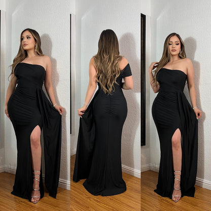 VESTIDO LARGO ALINE
