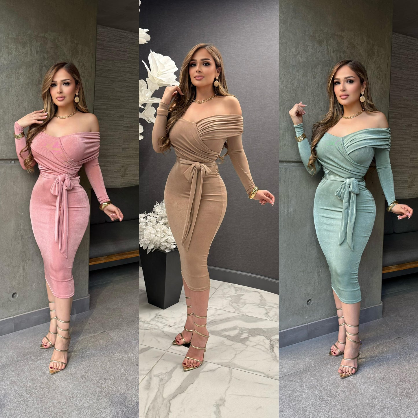 Nareth off shoulder dress