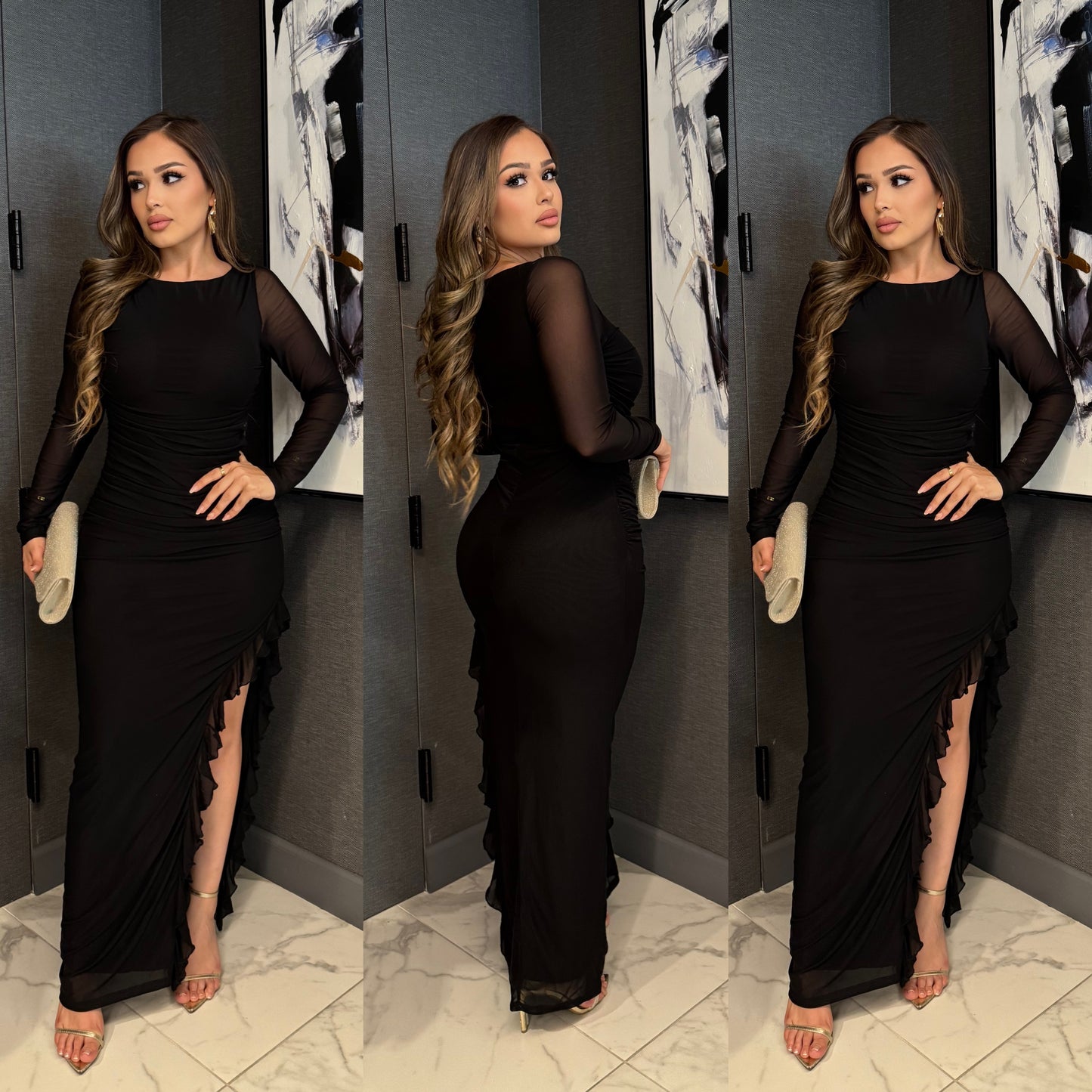 🎀Orian Mesh Dress
