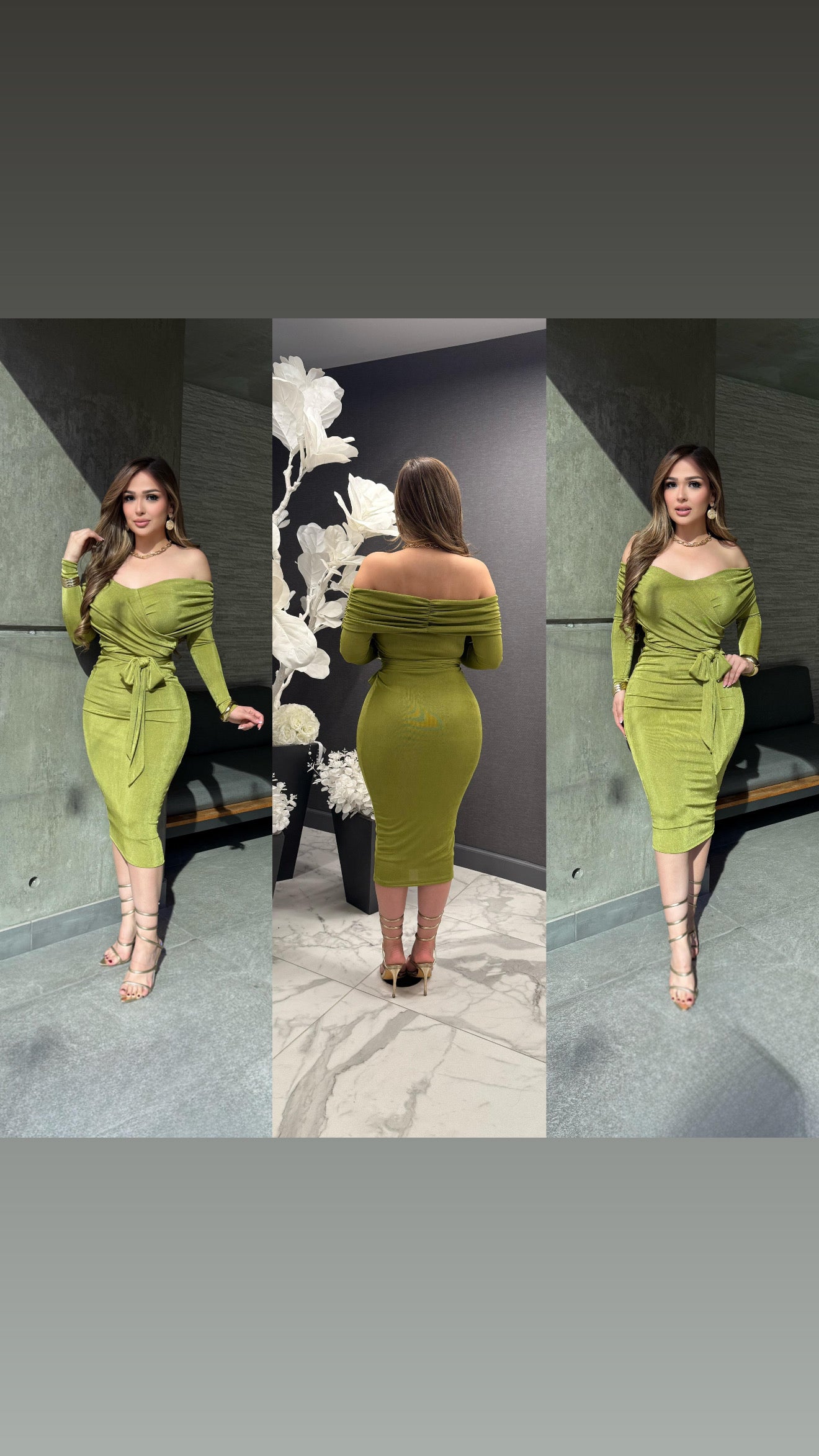 Nareth off shoulder dress