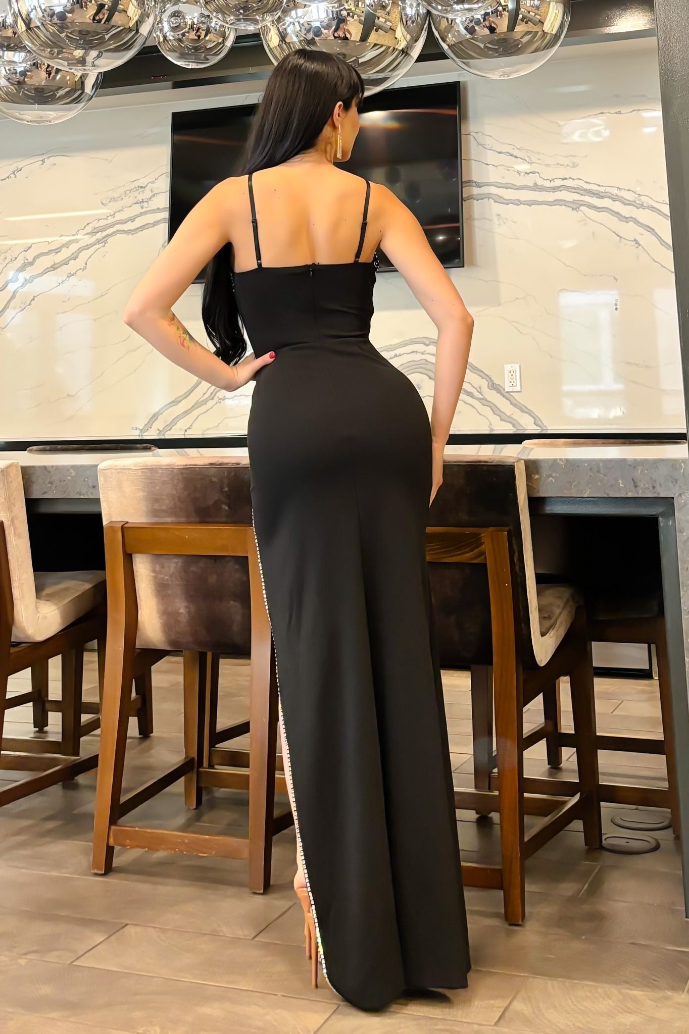 Marisol sexy vestido largo