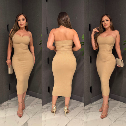 🎀Brandy Midi dress with glitter