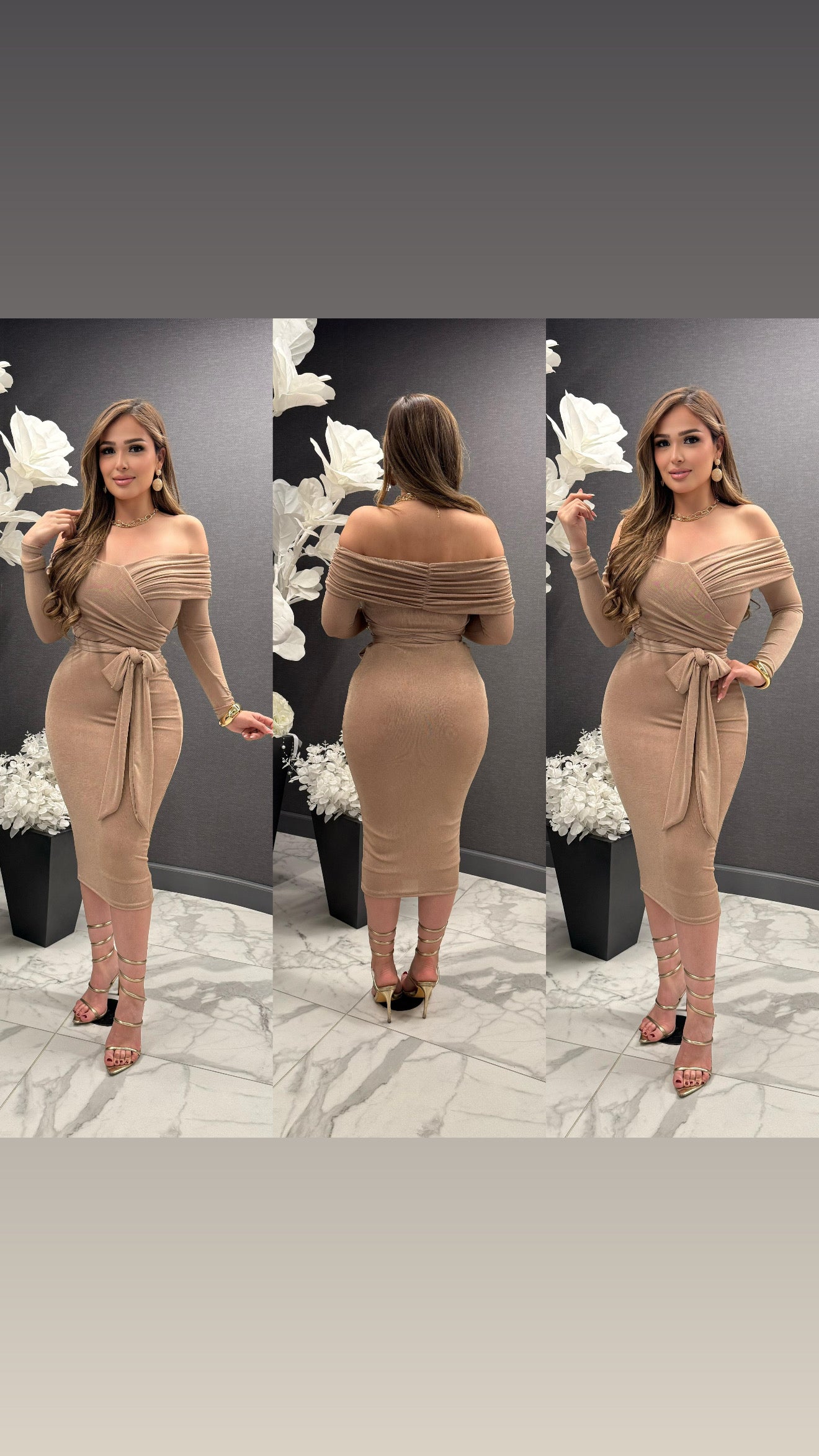 Nareth off shoulder dress