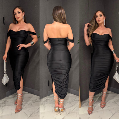 🎀Arleth satin midi dress