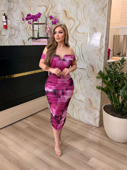 Vibrant floral dress