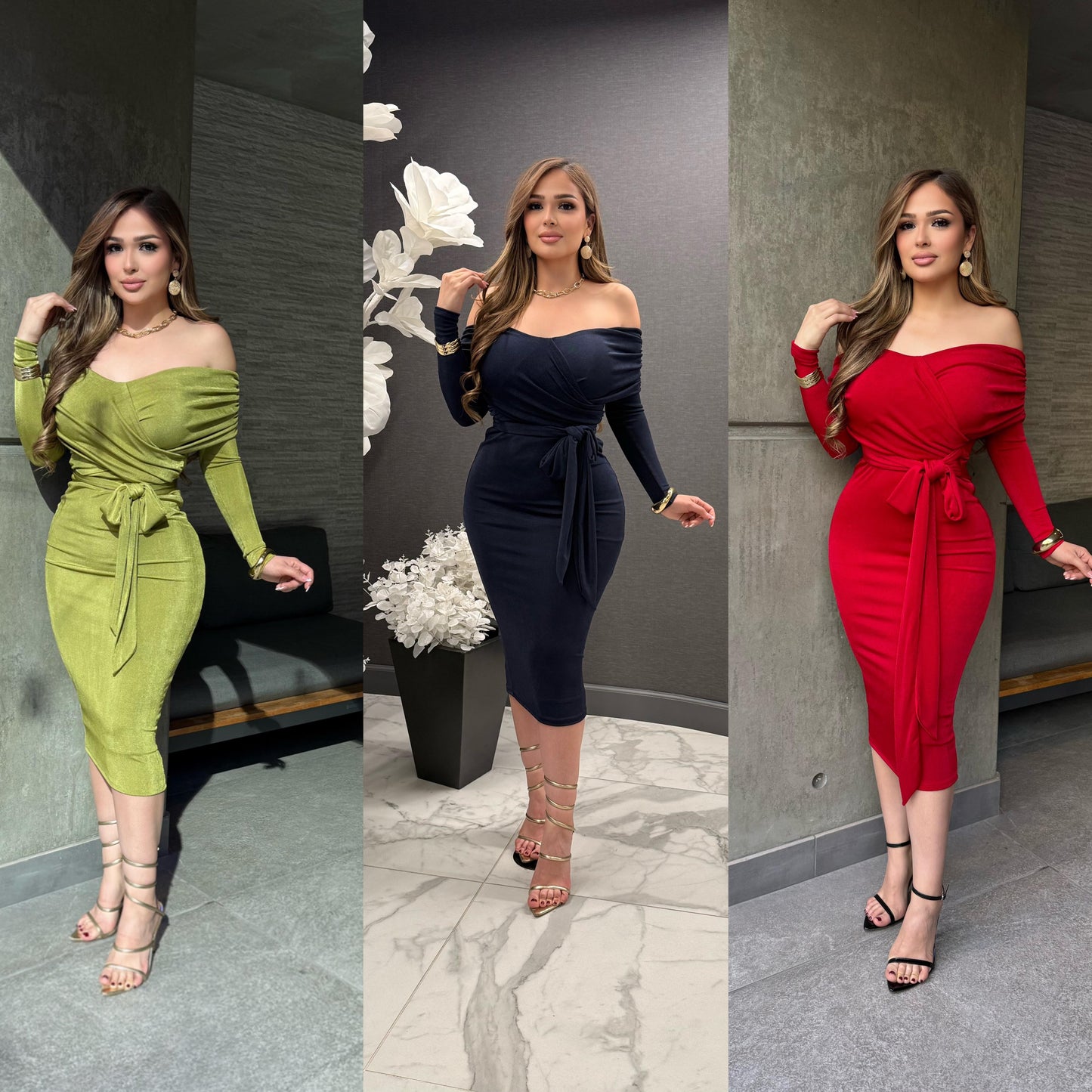 Nareth off shoulder dress
