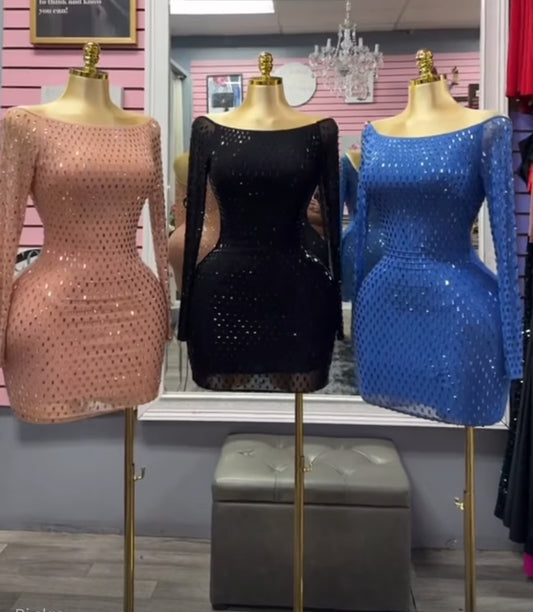 Gina dress with rhinestones