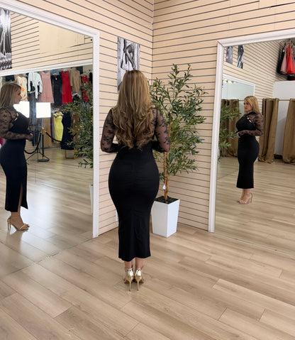 Amara Lace Midi Dress