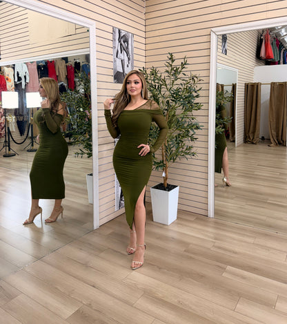 Kipcia Ruched Midi Dress