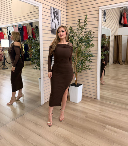 Kipcia Ruched Midi Dress